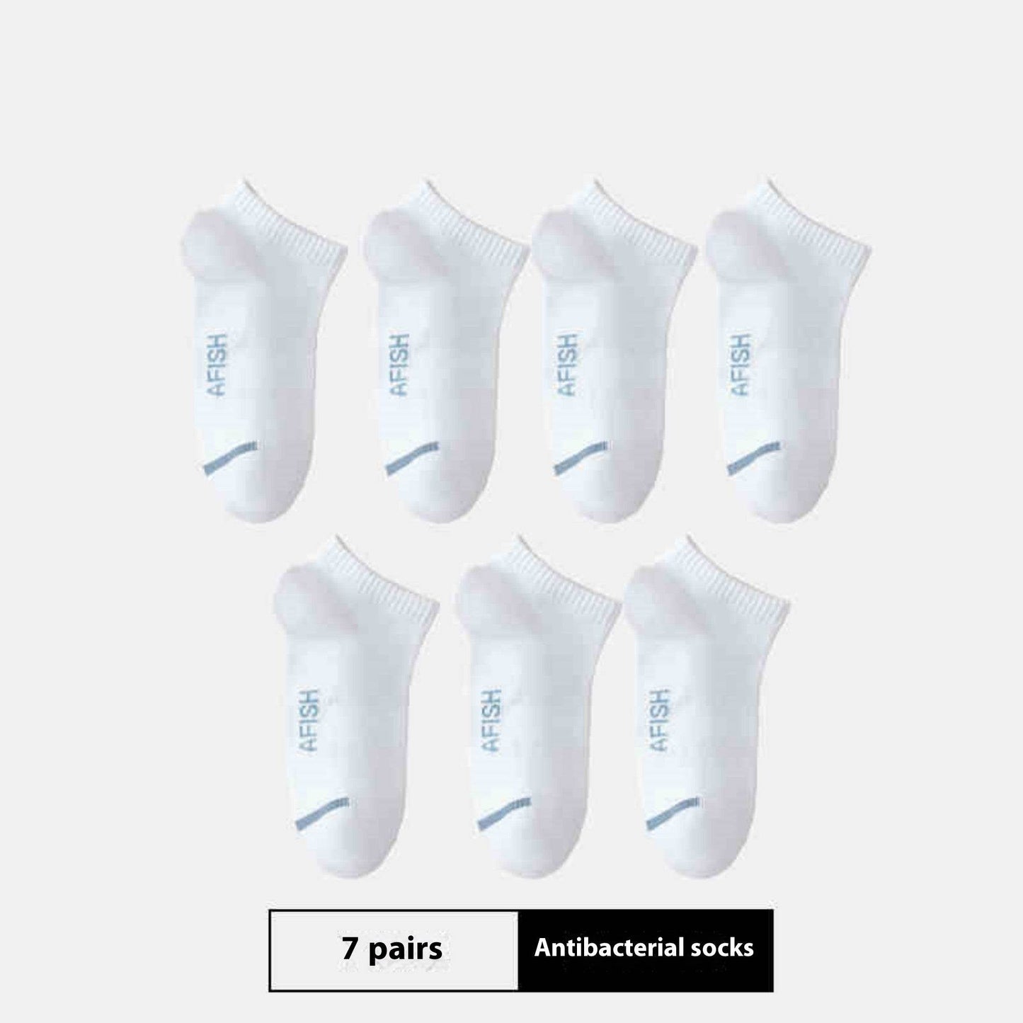 Buycenter Men's Thin Sport Socks - 7 Pairs, Breathable and Antibacterial - Buy Center US
