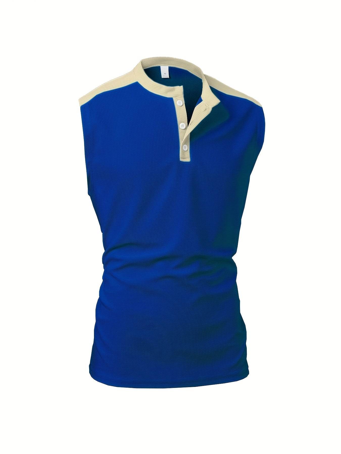 Men's Summer Waffle Knit Sleeveless Vest - Breathable, Casual Layering Top - Buy Center US