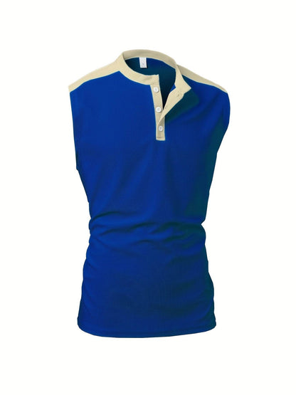 Men's Summer Waffle Knit Sleeveless Vest - Breathable, Casual Layering Top - Buy Center US