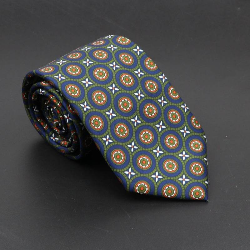 Buycenter Super Soft Silk Ties - 75mm Bohemian Necktie for Men - Buy Center US