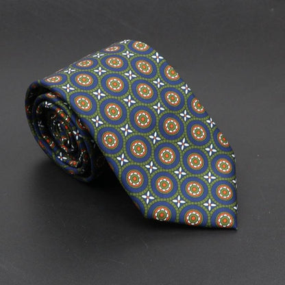 Buycenter Super Soft Silk Ties - 75mm Bohemian Necktie for Men - Buy Center US