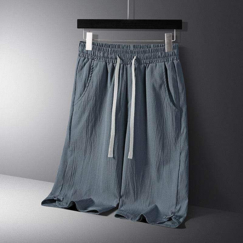 Buycenter Men’s Casual Cotton-Linen Shorts Set - Short Sleeve, Multiple Sizes - Buy Center US