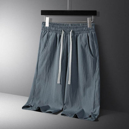 Buycenter Men’s Casual Cotton-Linen Shorts Set - Short Sleeve, Multiple Sizes - Buy Center US
