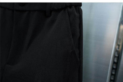 Loose Tapered Harem Cropped Pants - Casual Korean Style for Teens - Buy Center US
