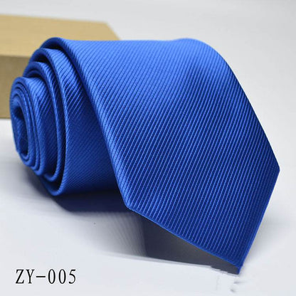 Buycenter Men's 1200D Striped Tie - Elegant Jacquard Style, Various Colors - Buy Center US