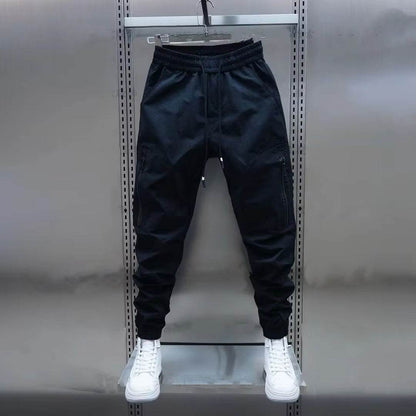 Men's Casual Solid Color Ankle Banded Pants - Stylish & Comfortable Fit - Buy Center US