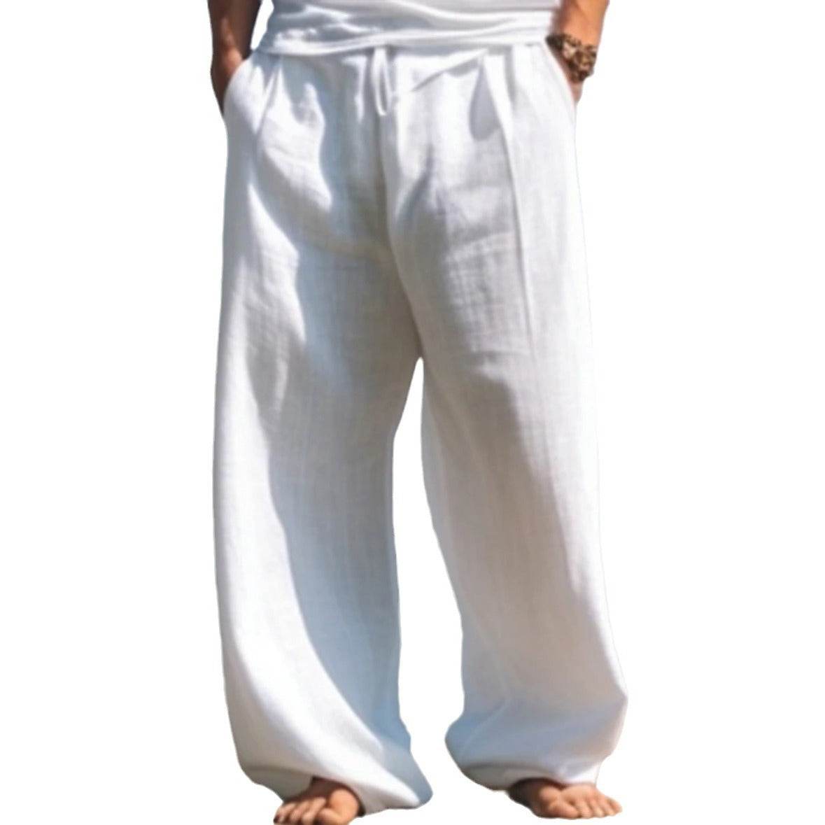 Casual Straight Pants for Teens - Solid Colors, Micro-Elastic Waist - Buy Center US