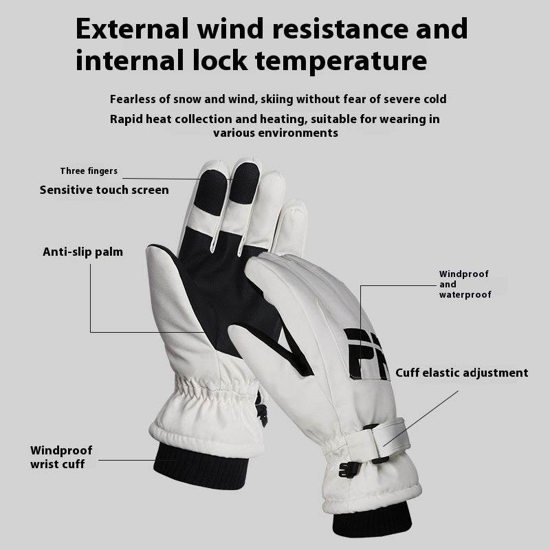 Buycenter Women's Thickened Warm Gloves - Waterproof, Non-Slip Touch Screen - Buy Center US