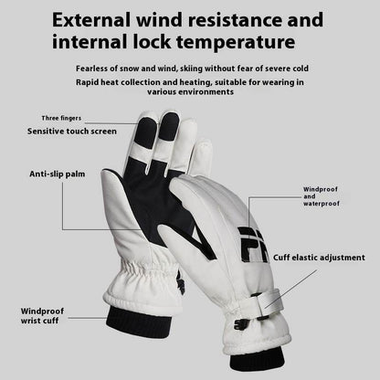 Buycenter Women's Thickened Warm Gloves - Waterproof, Non-Slip Touch Screen - Buy Center US