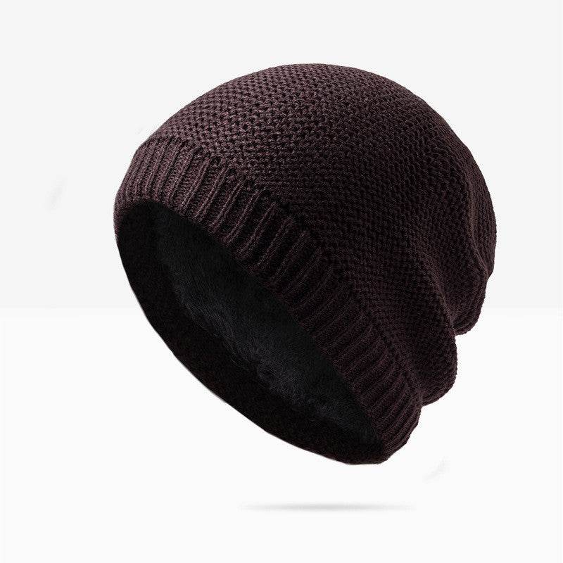 Buycenter Men's Knitted Winter Hat - Korean Style, Monochrome Design - Buy Center US