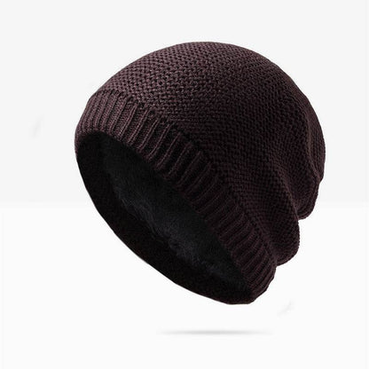 Buycenter Men's Knitted Winter Hat - Korean Style, Monochrome Design - Buy Center US