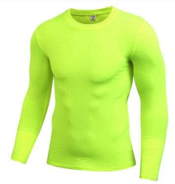 Men's Long-Sleeved Wicking Sweat Suit - Elastic Fitness Running Shirt - Buy Center US