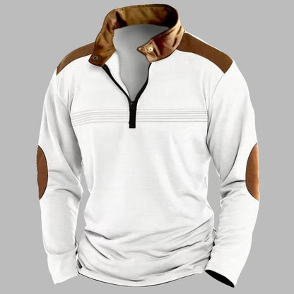 Buycenter Men's Long Sleeve Polo Shirt - Stylish Zipper Sports Top - Buy Center US