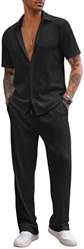 Buycenter Loose Short-Sleeved Trousers Leisure Suit - Multiple Colors Available - Buy Center US