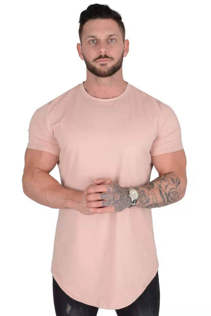 Men's Casual Sports T-Shirt - Short Sleeve Cotton Fitness Tee - Buy Center US