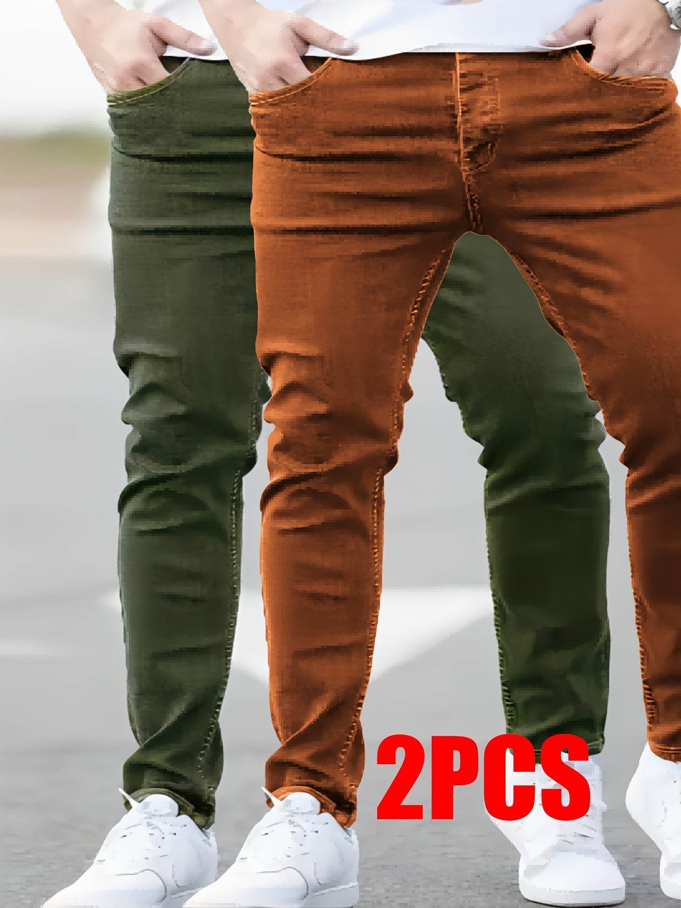 Gengyuan Shi Men's Premium Denim Jeans - Slim Fit Casual Style, All Seasons - Buy Center US