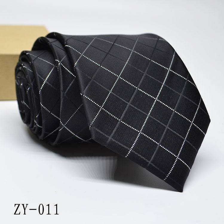 Buycenter Men's 1200D Striped Tie - Elegant Jacquard Style, Various Colors - Buy Center US