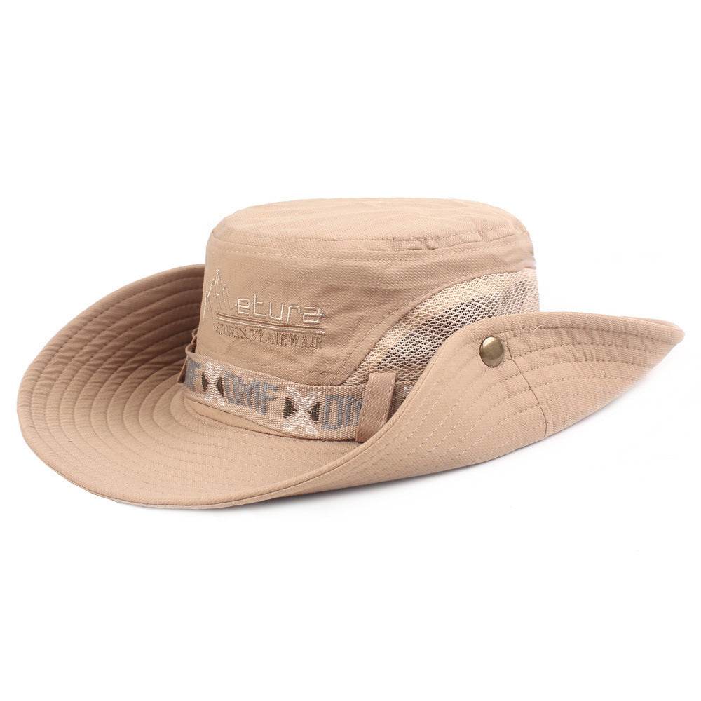 Men's Cotton Outdoor Sunshade Hat - Waterproof, Windproof, Bucket Style - Buy Center US