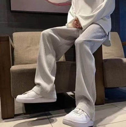 Wide Leg Casual Sports Trousers for Men - Comfortable & Stylish Fit - Buy Center US