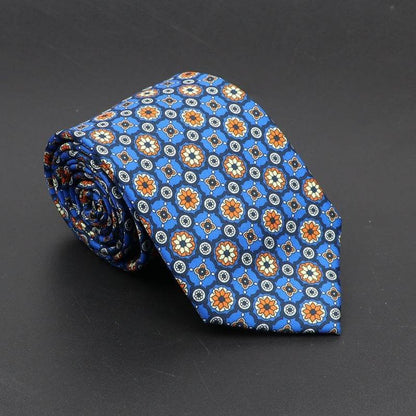 Buycenter Super Soft Silk Ties - 75mm Bohemian Necktie for Men - Buy Center US