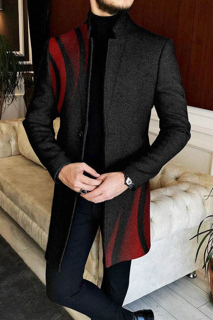 Buycenter Men's Woolen Coat - Stylish European & American Patterns - Buy Center US