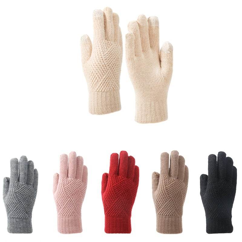 Double Layer Thermal Touch Screen Gloves - Windproof & Fleece-Lined Winter Wear - Buy Center US