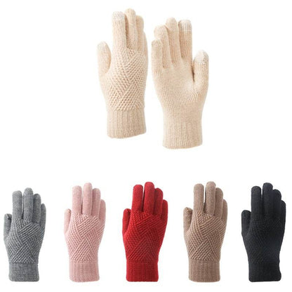 Double Layer Thermal Touch Screen Gloves - Windproof & Fleece-Lined Winter Wear - Buy Center US