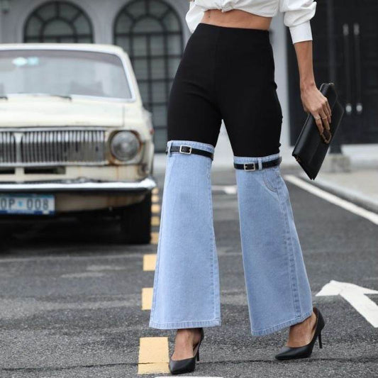 Fashion Slim Knit Denim Pants - High Elasticity & Stylish Stitching - Buy Center US