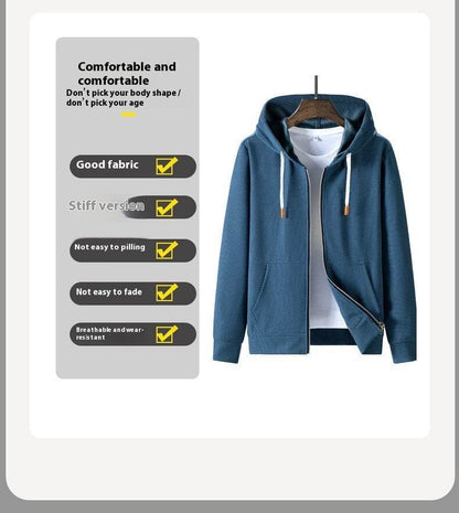 Buycenter Men's Hooded Casual Sports Sweater Suit - Trendy Waffle Design - Buy Center US