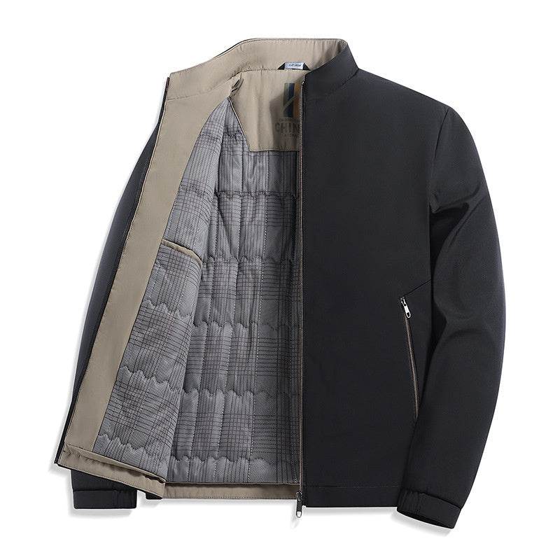 Buycenter Men's Fleece Padded Jacket - Stylish Spring & Autumn Outerwear - Buy Center US