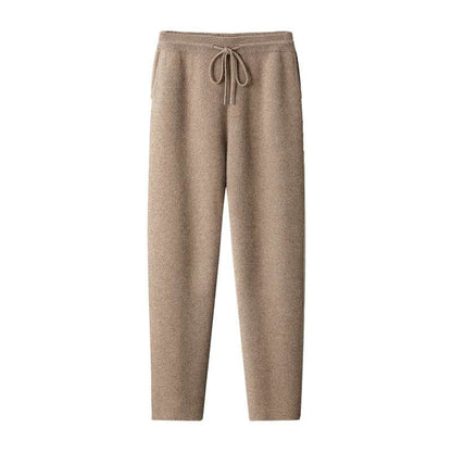 Buycenter Cashmere Men's Loose Knitted Pants - Thickened Casual Trousers - Buy Center US