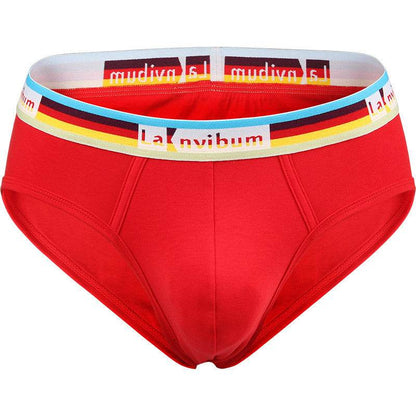 Buycenter Rainbow Cotton Briefs - Stylish Solid Colors for Men - Buy Center US