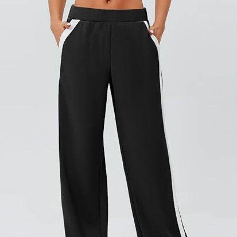 High Waist Wide Leg Yoga Pants - Casual Loose Fit in Multiple Colors - Buy Center US
