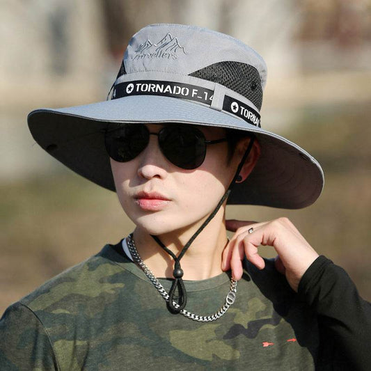 Men's Large Brim Sunscreen Hat - Travel & Mountaineering Visor Cap - Buy Center US