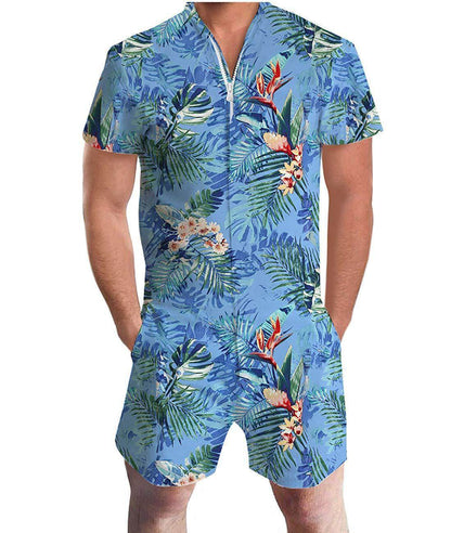 Buycenter Men's Summer Short-Sleeved Suit - European & American Fit - Buy Center US