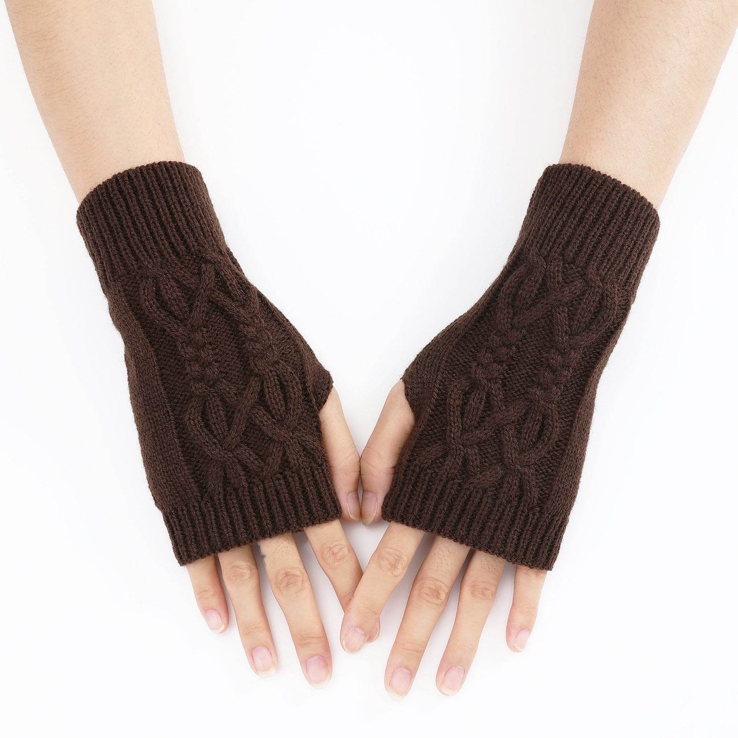 Cute Knitted Half Gloves for Women & Men - Touch Screen, Warm, Stylish - Buy Center US