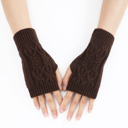 Cute Knitted Half Gloves for Women & Men - Touch Screen, Warm, Stylish - Buy Center US