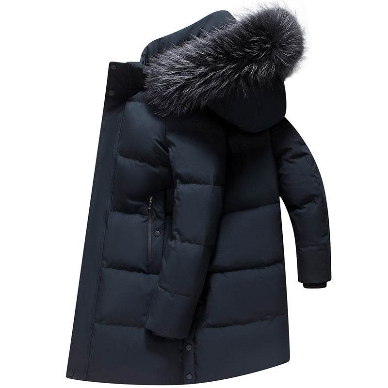 Buycenter Fur Collar Down Jacket - Thick and Warm, Cold-Resistant Style - Buy Center US