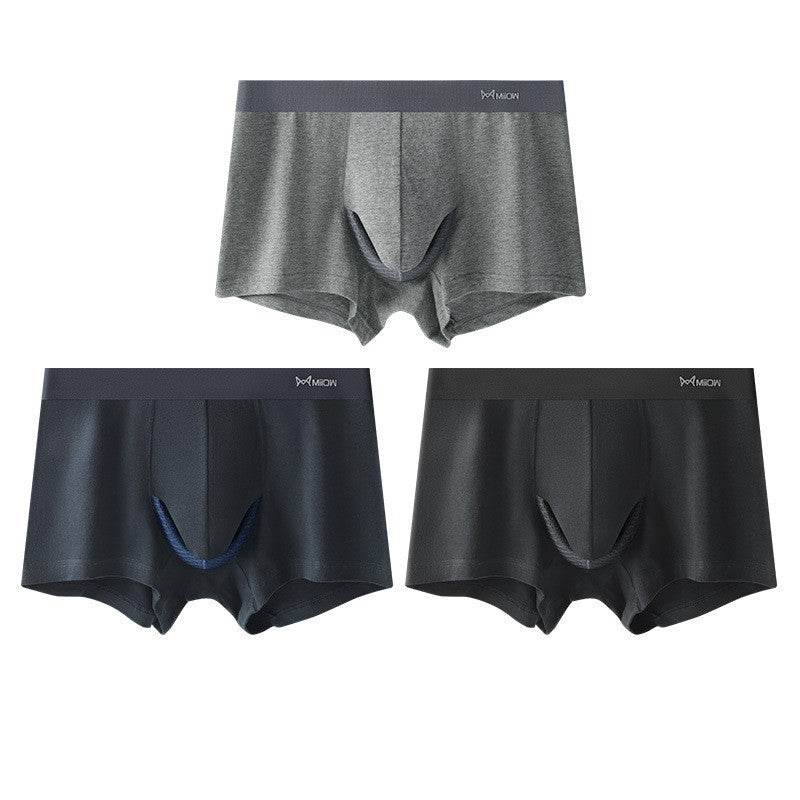 Buycenter Men's Summer Cotton Shorts - Hip Lift, Ventilation, Antibacterial - Buy Center US