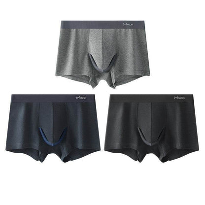 Buycenter Men's Summer Cotton Shorts - Hip Lift, Ventilation, Antibacterial - Buy Center US