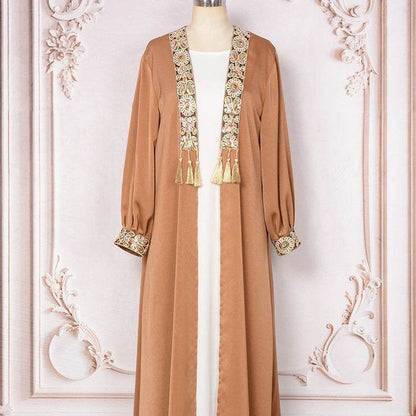 Buycenter Women's Two-Piece Cardigan Set - Tassel Pendant Robe for Style - Buy Center US