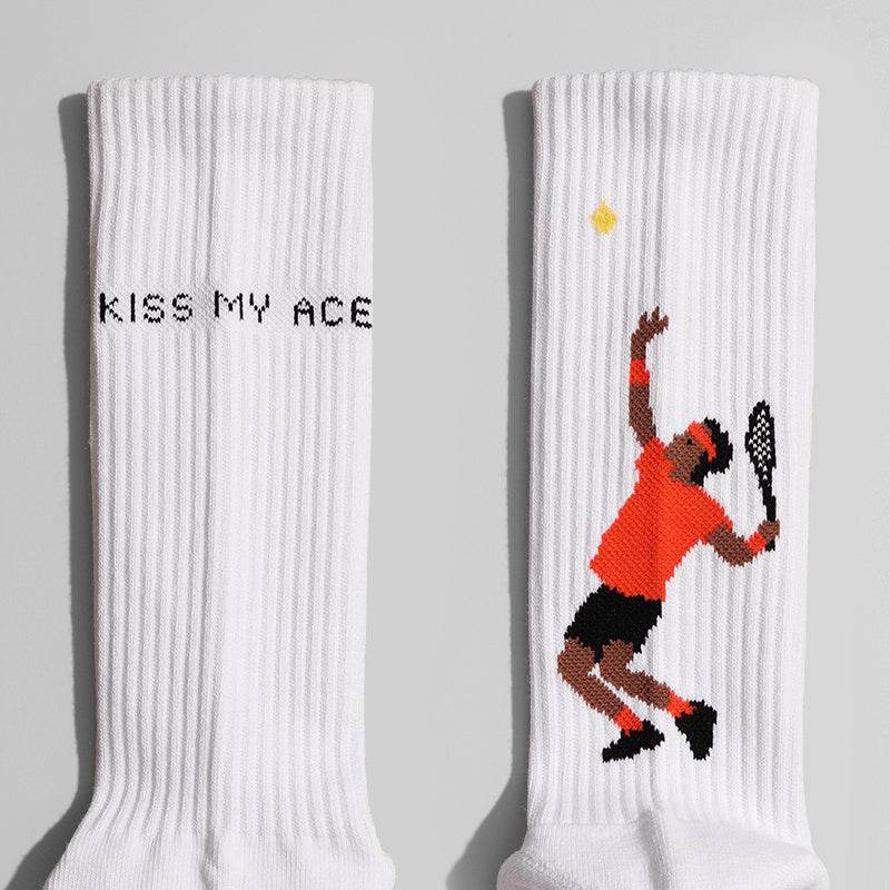 Buycenter Athletic Socks - Serve Pattern Mid-Calf for Men & Women - Buy Center US
