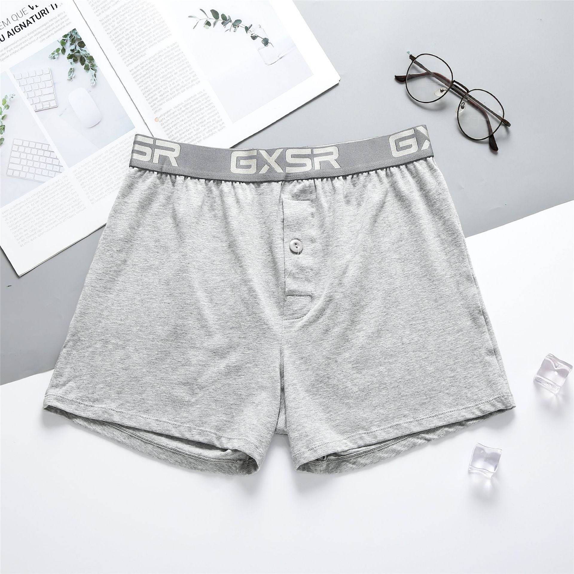 Buycenter Men's Low Waist Cotton Underwear - Breathable Boxer Shorts - Buy Center US