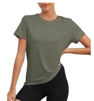 Casual Round Neck Loose T-Shirt - European & American Style - Buy Center US