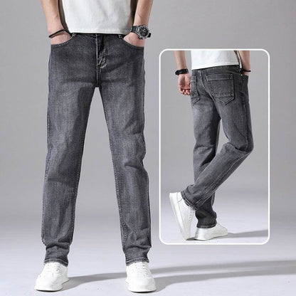 Retro Thin Jeans for Men - Loose Casual Trousers in Various Colors - Buy Center US