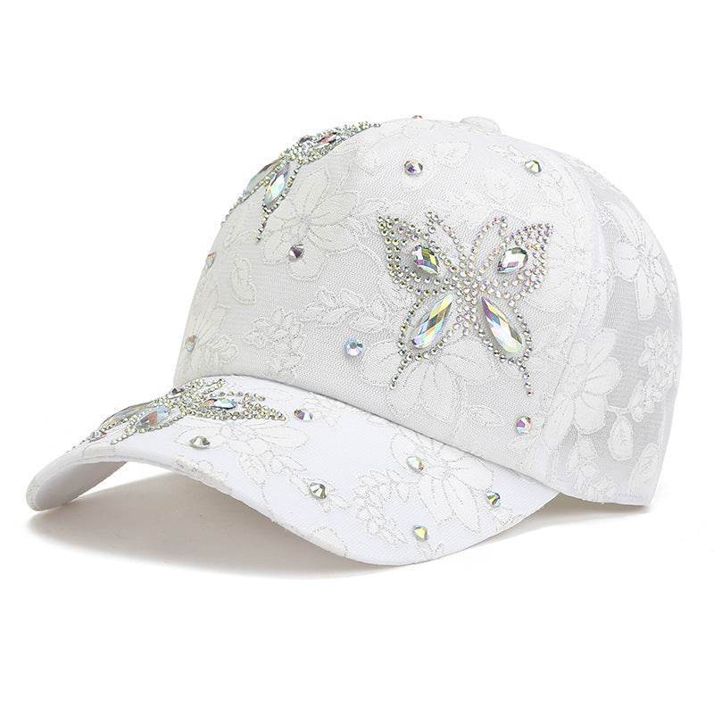 Women's Butterfly Peaked Cap Sun Hat - Breathable & Stylish Summer Attire - Buy Center US