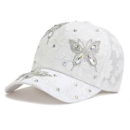 Women's Butterfly Peaked Cap Sun Hat - Breathable & Stylish Summer Attire - Buy Center US