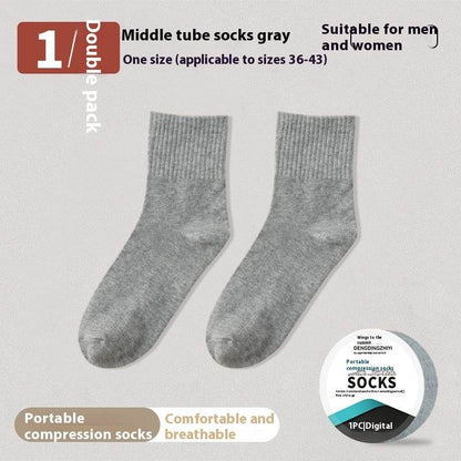 Buycenter Disposable Compression Socks - Mid-Calf, Sweat-Absorbing & Deodorant - Buy Center US