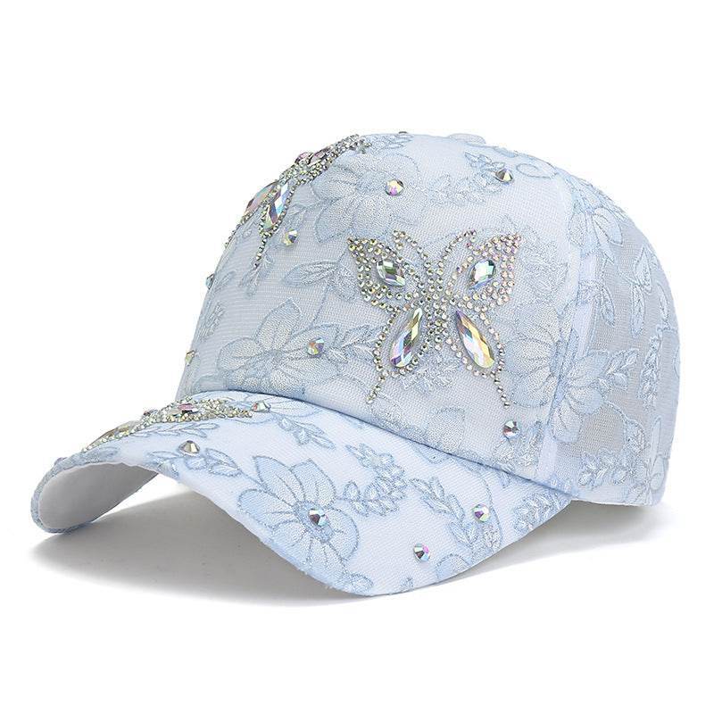 Women's Butterfly Peaked Cap Sun Hat - Breathable & Stylish Summer Attire - Buy Center US