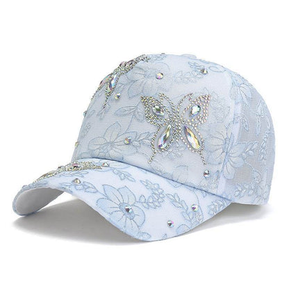 Women's Butterfly Peaked Cap Sun Hat - Breathable & Stylish Summer Attire - Buy Center US